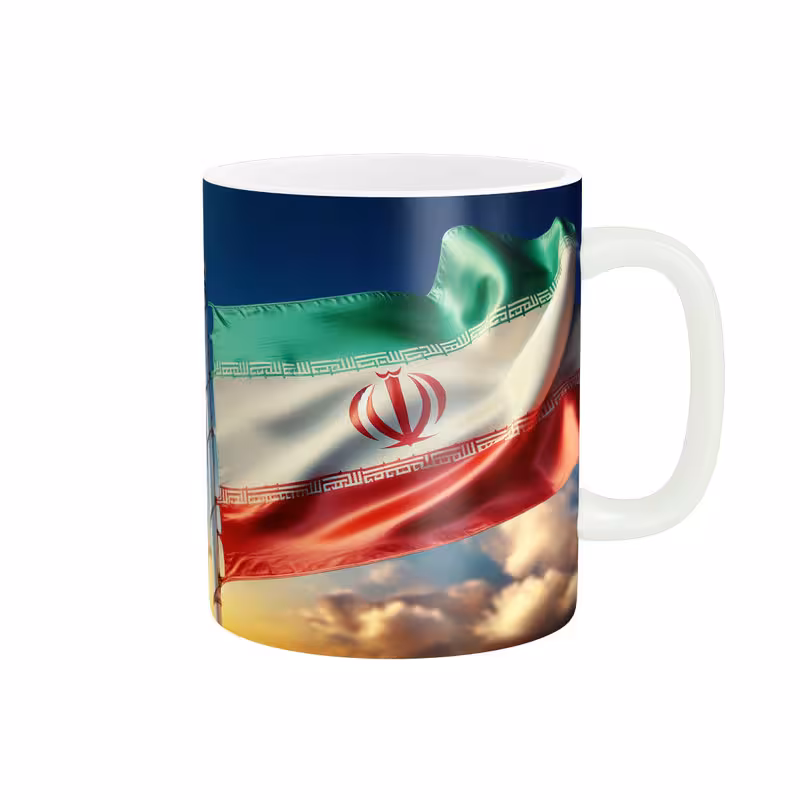 ماگ طرح پرچم ایران کد 1225