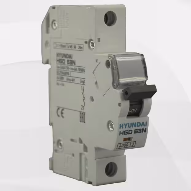 فیوز مینیاتوری تک فاز 32 آمپر هیوندای مدل HGD 63N 6KA C32