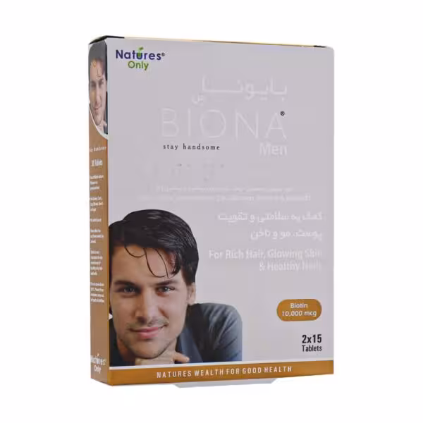 قرص بایونا من نیچرز اونلی 30 عدد / Natures Only Biona Men 30 Tabs