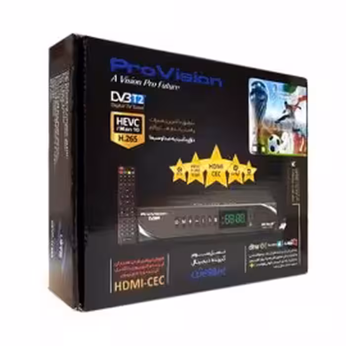 گیرنده دیجیتال پروویژن بدون کابل مدل PROVISION H265 کد3210
