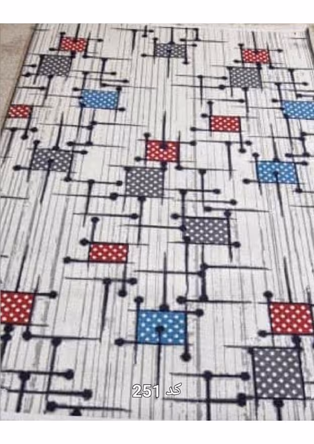 گلیم فرش ماشینی 400 شانه بی سی اف کاشان- کد طرح 251