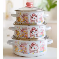 ست قابلمه لعابی گربه