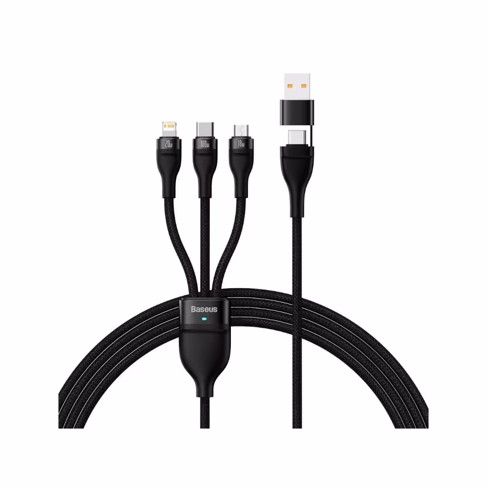 کابل فست شارژ بیسوس Baseus Flash Series Fast Charging Cable CASS0301 طول 1.2 متر و توان 100W