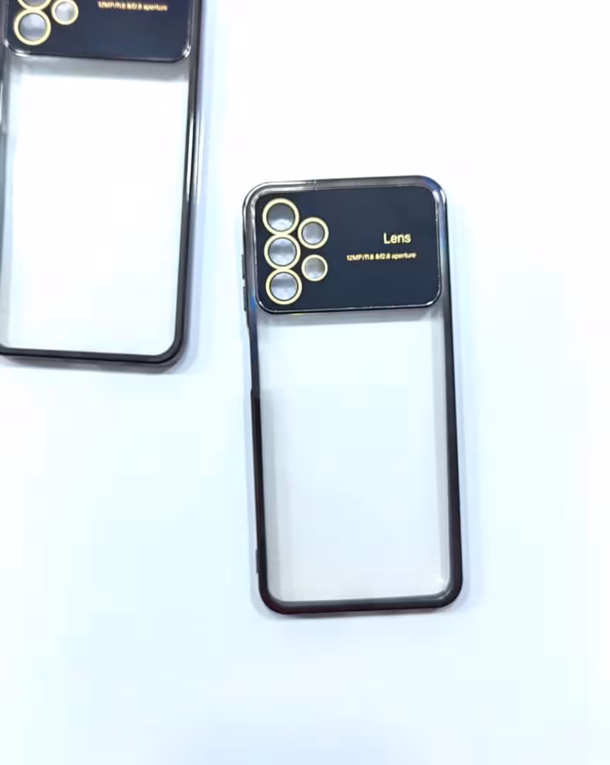 قاب شفاف الکترو محافظ لنز دار سامسونگ A13Samsung A13 lens camera transparent frame