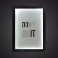 تابلو بک لایت انگیزشی طرح DONT QUIT کد LPF-13003