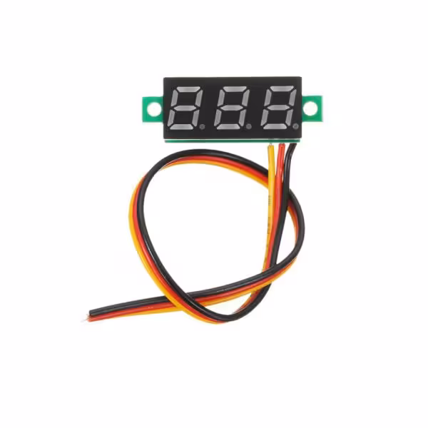 ماژول ولتمتر 3 دیجیت DC0-100V سایز 0.28 اینچ آبی
