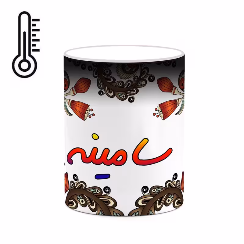 ماگ حرارتی   اسم سامینه  سنتی گل و بته کد mgh45522