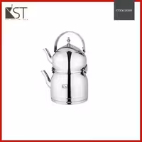 کتری و قوری لوله دار دسته هلالی  3/3 لیتر (KST) کد 2028