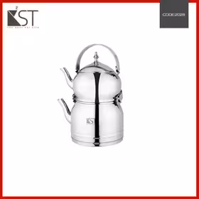 کتری و قوری لوله دار دسته هلالی  3/3 لیتر (KST) کد 2028