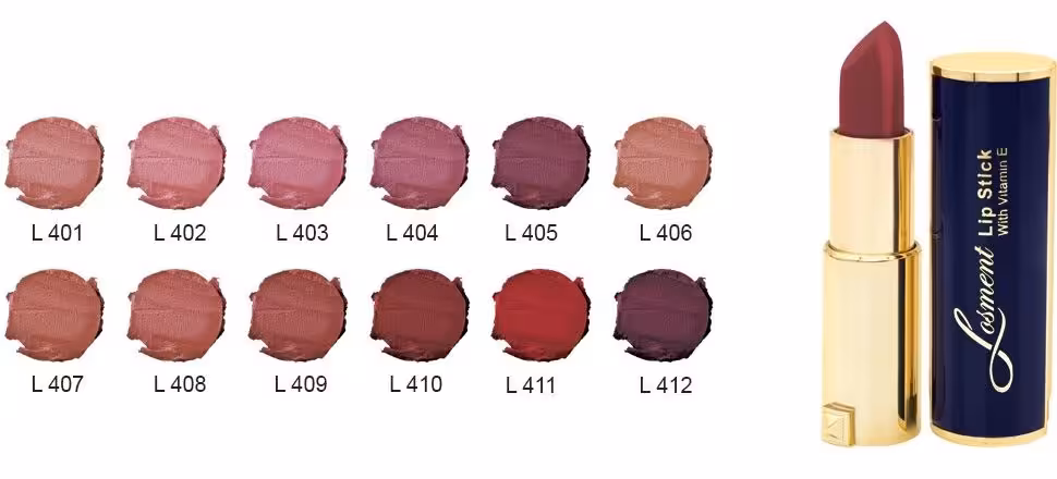 رژ لب جامد مات لوسمنت: بادوام با روغن آرگان و موم عسل