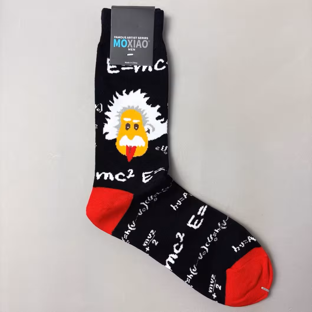 جوراب ساقدار مردانه ماکسیو طرح انیشتین