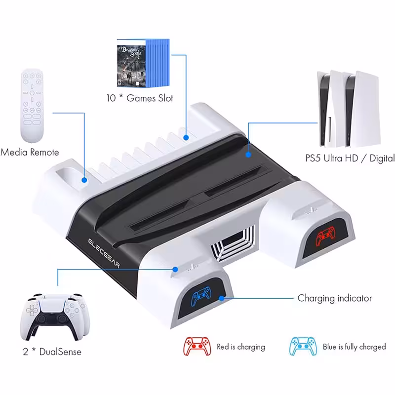 پایه چند منظوره PS5/PS5 SLIM دابی مدل TP5-3536B