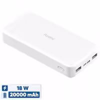 پاوربانک 18 وات شیائومی مدل Redmi ظرفیت 20000 میلی آمپرساعت