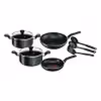 سرویس قابلمه 9 پارچه تفال مدل TEFAL SuperCook مشکی