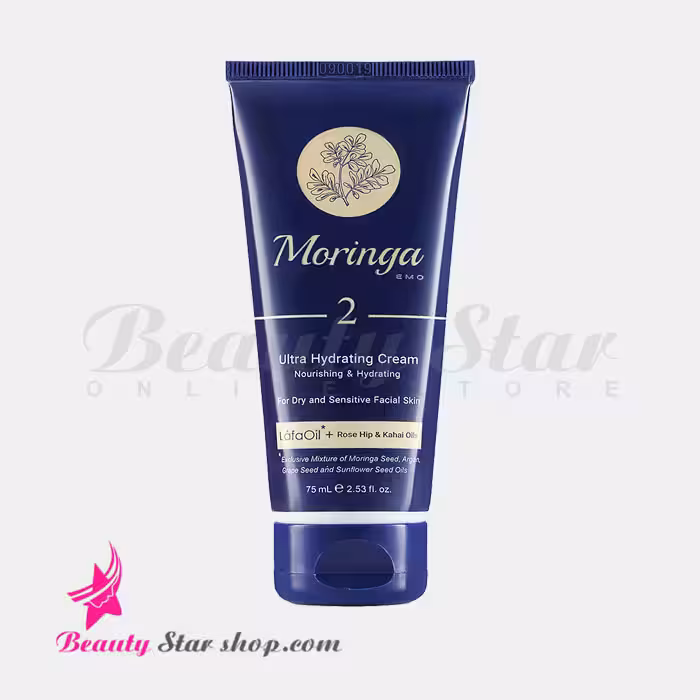 کرم آبرسان دست و صورت مورینگا امو مناسب پوست های خشک حجم 75 میلی لیتر