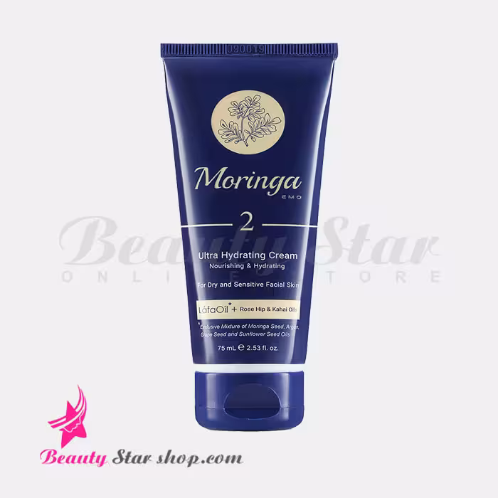 کرم آبرسان دست و صورت مورینگا امو مناسب پوست های خشک حجم 75 میلی لیتر