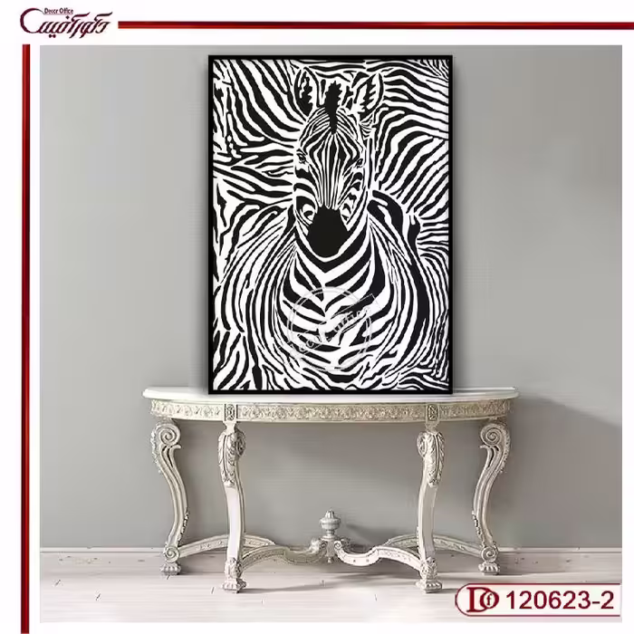 تابلو مدرن طرح گورخر R120623-2