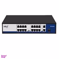 سوئیچ PoE شبکه 16 پورت اچ ار یو ای مدل HRUI HR901-AF-1621GS-200