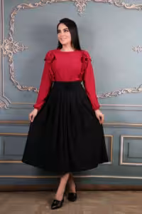 شومیزدامن رز7085