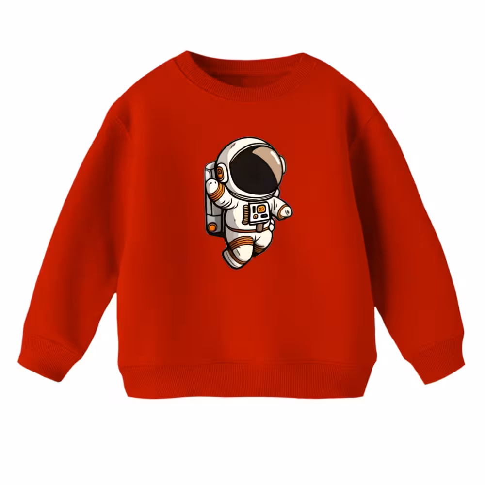 سویشرت بچگانه مدل فضانورد کد 9 رنگ قرمز