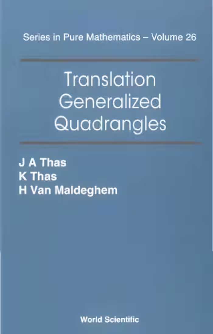 خرید و دانلود نسخه کامل کتاب Translation generalized quadrangles
