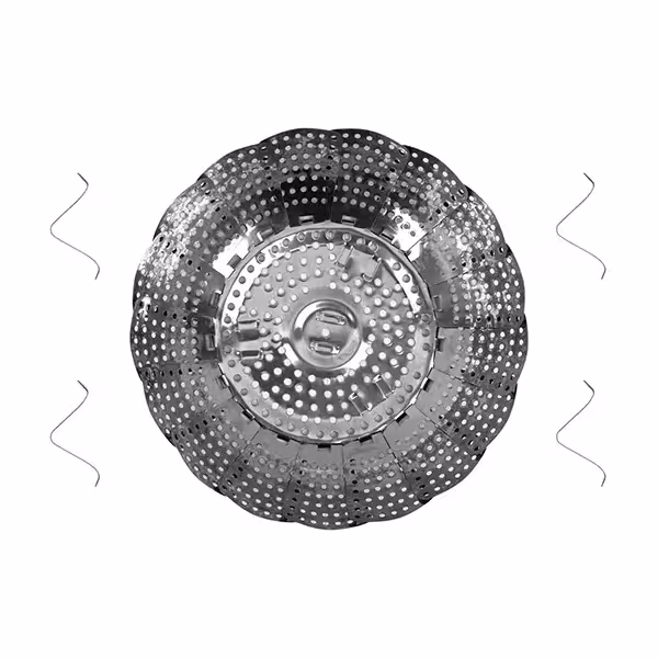 سبد بخار پز مدل استیل تاشو