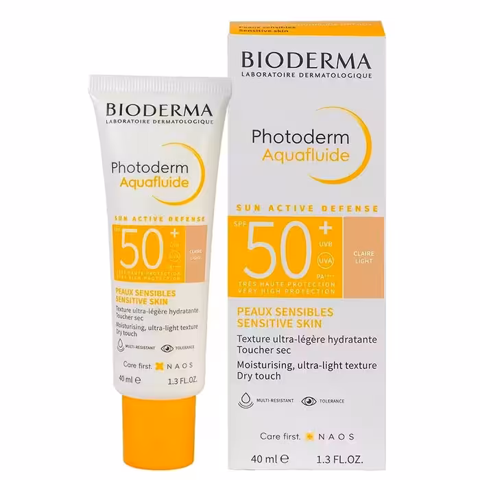 کرم ضد آفتاب بایودرما آکوا فلوئید رنگی Bioderma Photoderm Aquafluide SPF 50  Light