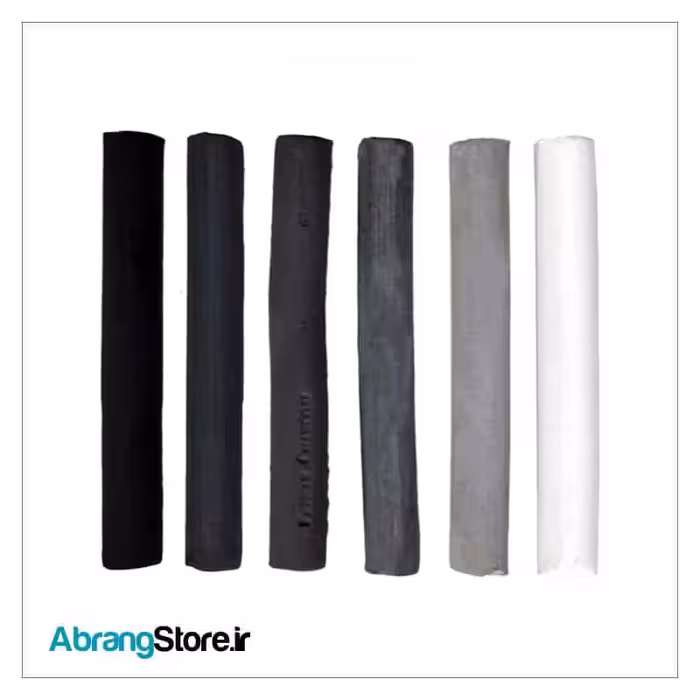 زغال طراحی رنگی پژواک 6 عددی