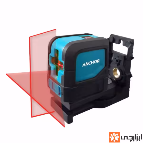 تراز لیزری دو خط با پایه و مگنت و گیره ای مدل L10R L10G آنکور