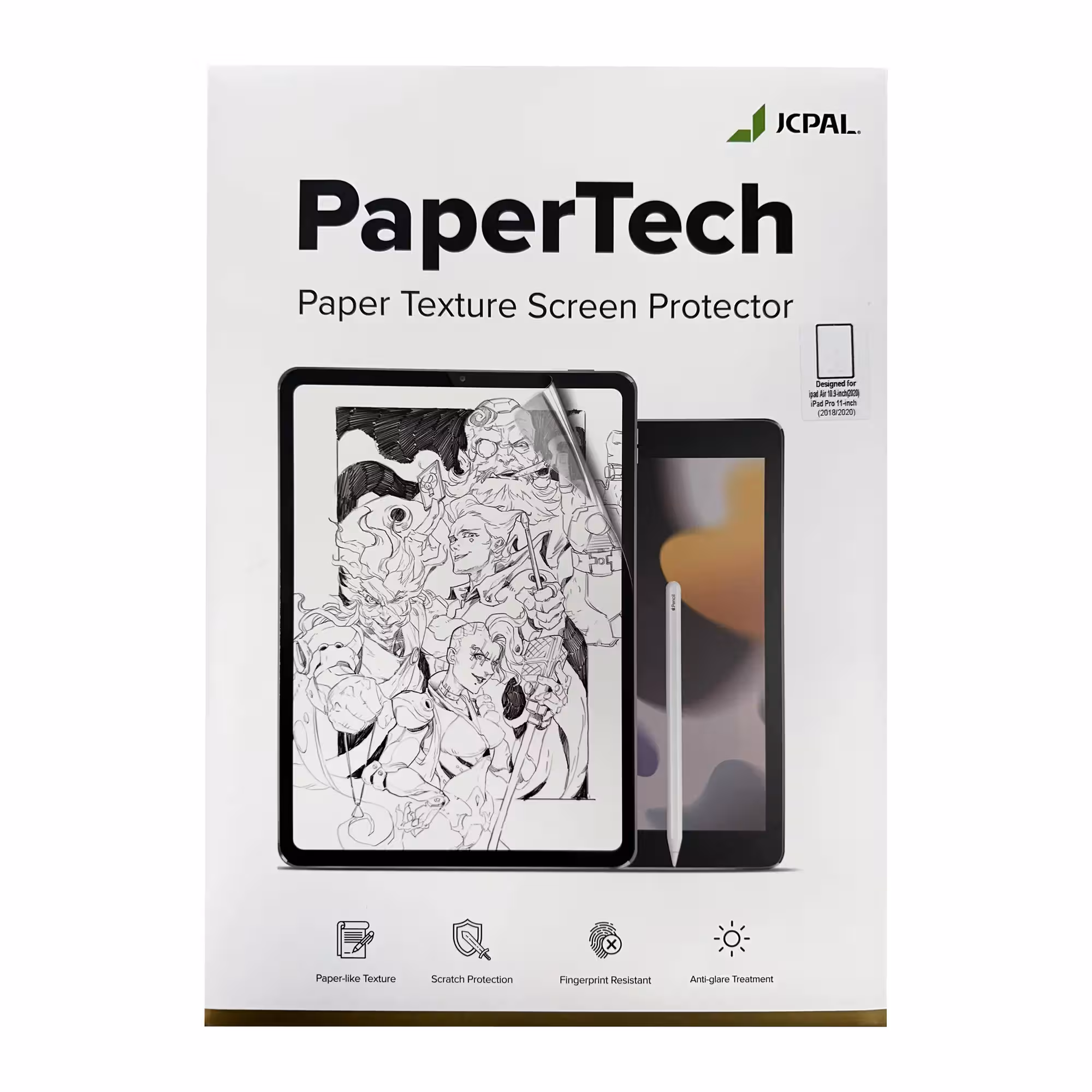محافظ صفحه نمایش JCPAL مدل PaperTech مناسب “iPad 10.9” & 11
