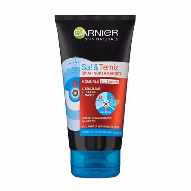 ماسک سه کاره زغال فعال گارنیه 150 میلی لیتری