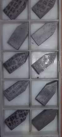 الماس تراشکاری جوشی موشکی روسی سایز 10 * 25 ضخامت 6 میلیمتر BK8