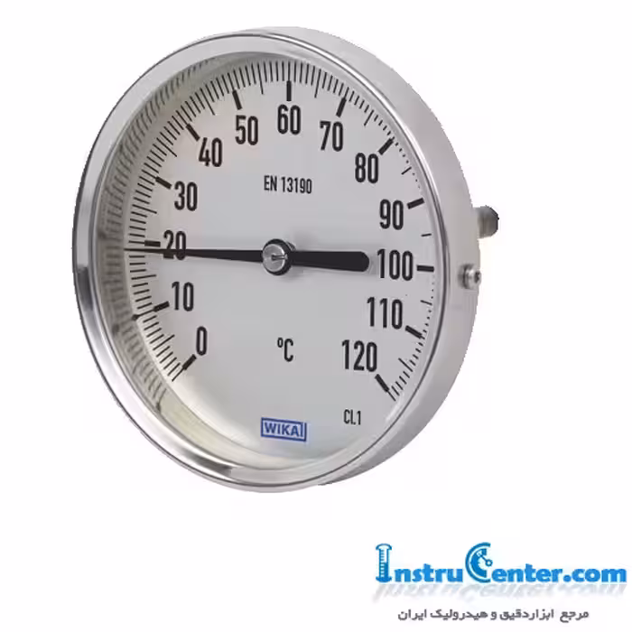 ترمومتر بی متال،اتصال از پشت،صفحه 10سانت مدل A-52.100ساخت WIKA