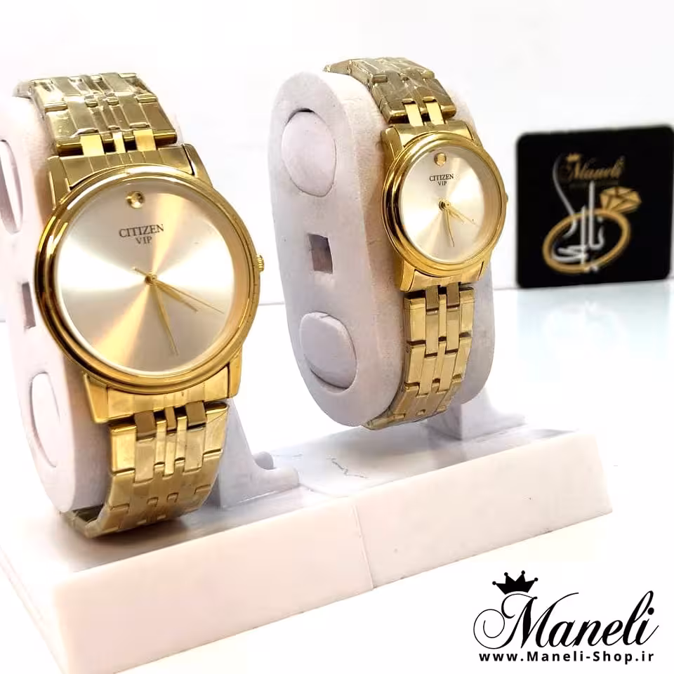 ساعت سیتیزن citizen vip طلائی 140041