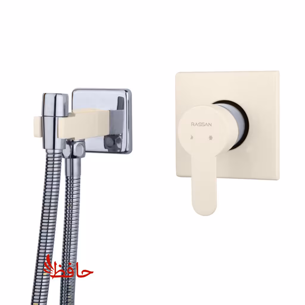 شیر توالت توکار راسان مدل ویوات فلت شیری کروم