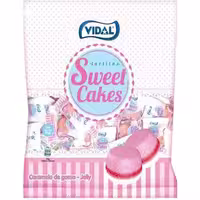 پاستیل بدون گلوتن اسپانیایی ویدال Vidal Jelly Filled Sweet Cakes مدل کیک 80 گرم