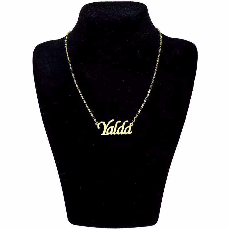 گردنبند استیل مدل اسم یلدا