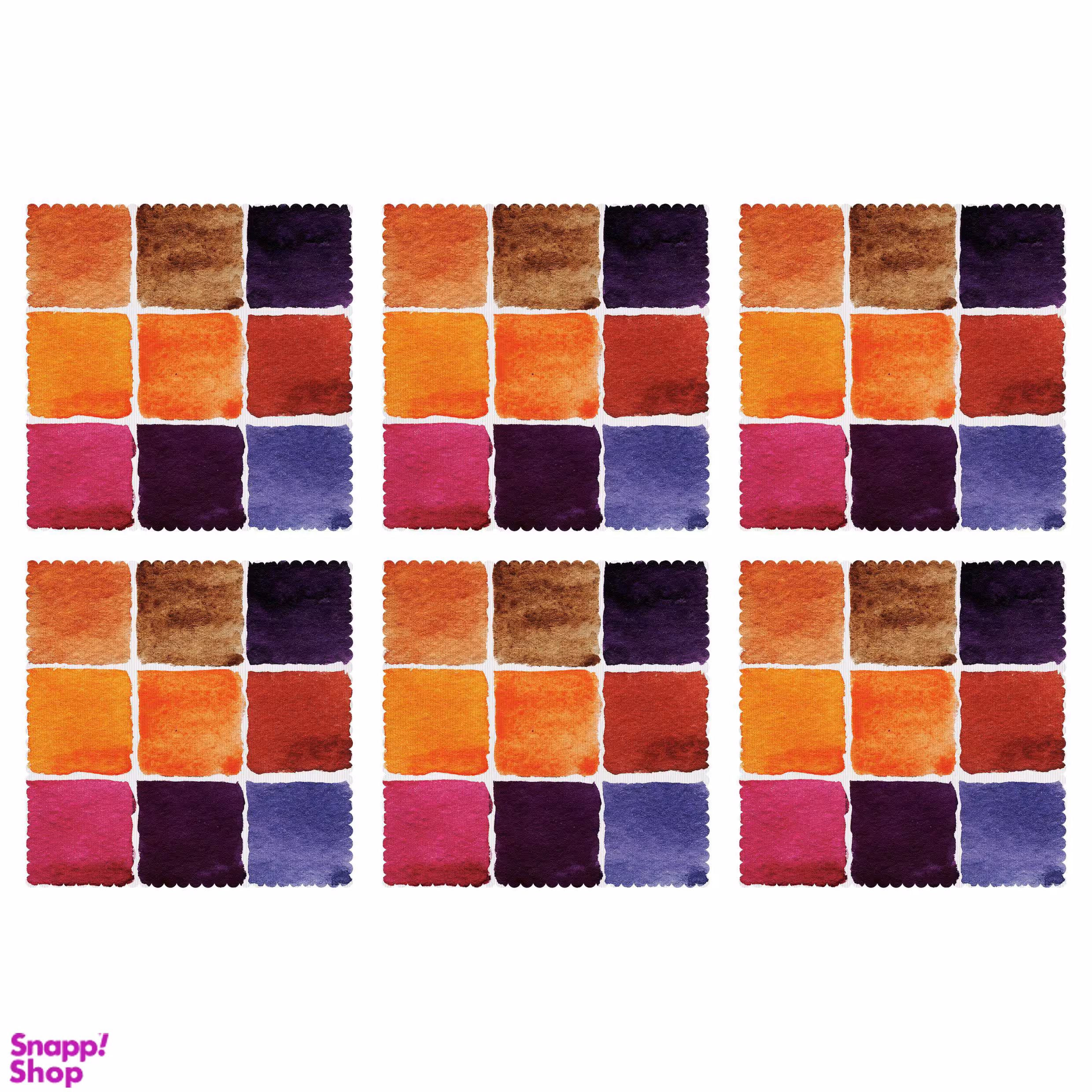 زیر لیوانی مدل C1-42517 بسته 6 عددی چند رنگ