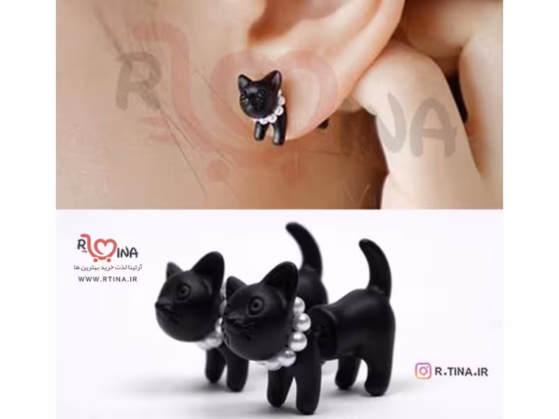 گل گوش اسپرت تک گوش مدل سگ فانتزی