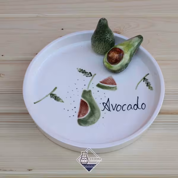 بشقاب سرو برجسته طرح آواکادو