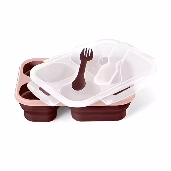 ظرف غذا درب دار سیلیکونی چیبو