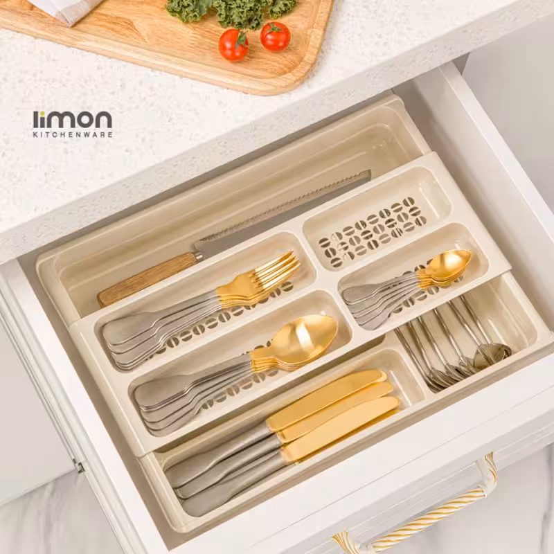 جا قاشقی لیمون مدل داخل کابینت کشویی