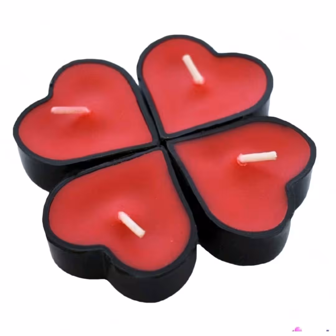 شمع وارمر قلبی یلدایی 10 عددی