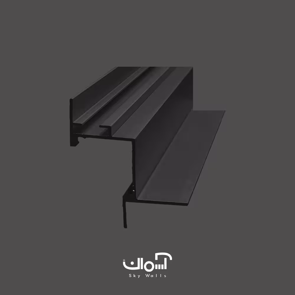 پروفیل چفت کناف نوری با عرض 23 میل و زاویه 45 درجه