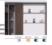 چراغ LED بک پنل با سنسور تاچ سنگ طوسی طول 240 و عرض 60 سانتیمتر فانتونی کد N930