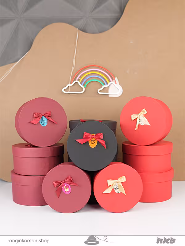 جعبه دایره 4 تکه 4 piece circle box