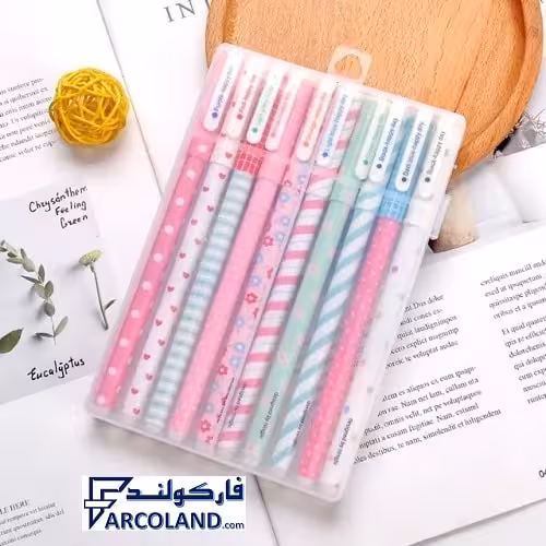 خودکار هپی دی بسته 10 رنگ | Happy day | نوک 0.5 میلیمتری | Gel pen