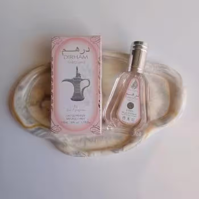 عطر ادکلن درهم وردی برند ارض الزعفران حجم 50 میل