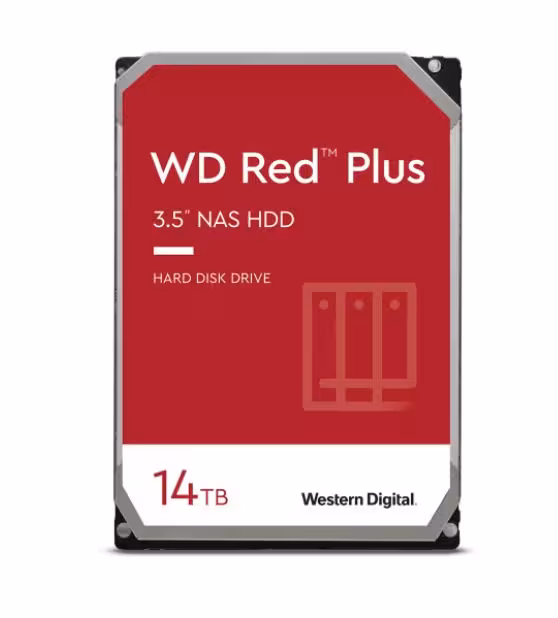 هارد دیسک اینترنال وسترن دیجیتال WD Red PLUS ظرفیت 14 ترابایت