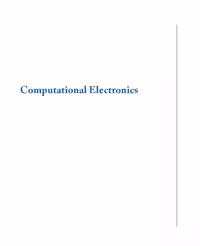 خرید و دانلود نسخه کامل کتاب Computational Electronics (Morgan 2006)